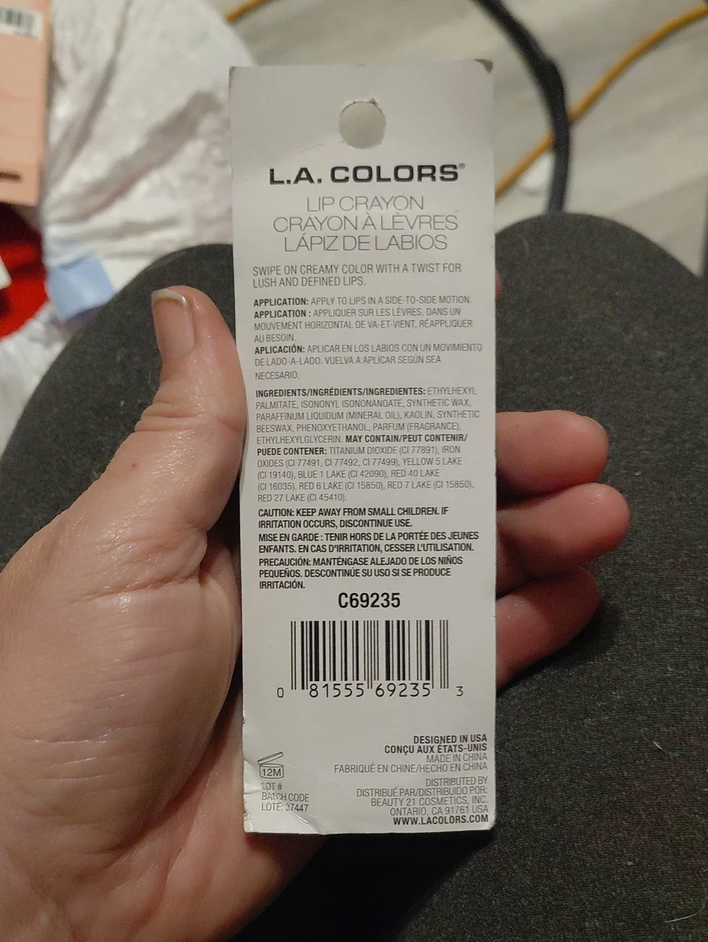 5/$10 L.A. Colors Lip Crayon in Rumors Dusty Rose